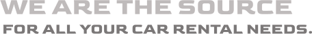 We are the source for all your CAR RENTAL needs.